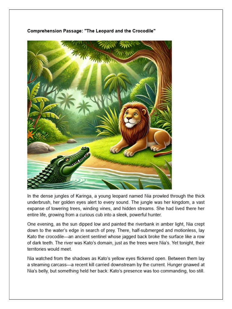 Nia and Kato: Jungle Balance Lesson | PDF | Crocodile | Leopard