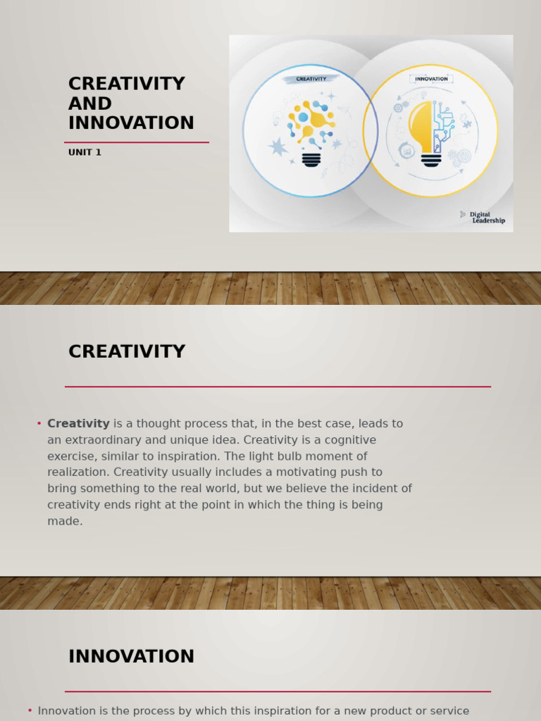 Understanding Creativity and Innovation | PDF | Innovation | Creativity