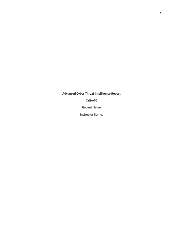 Cyber Threat Intelligence Integration Guide | PDF | Computer Security ...