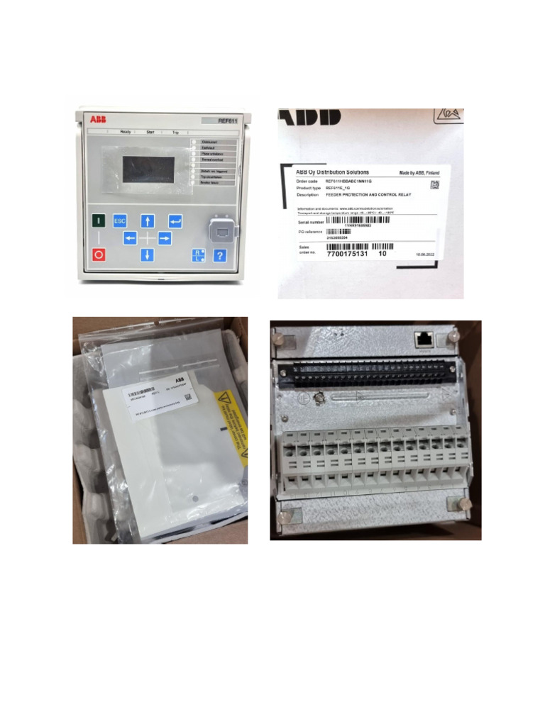 ABB REF611HBBABC1NN11G Feeder Protection and Control Relay | PDF