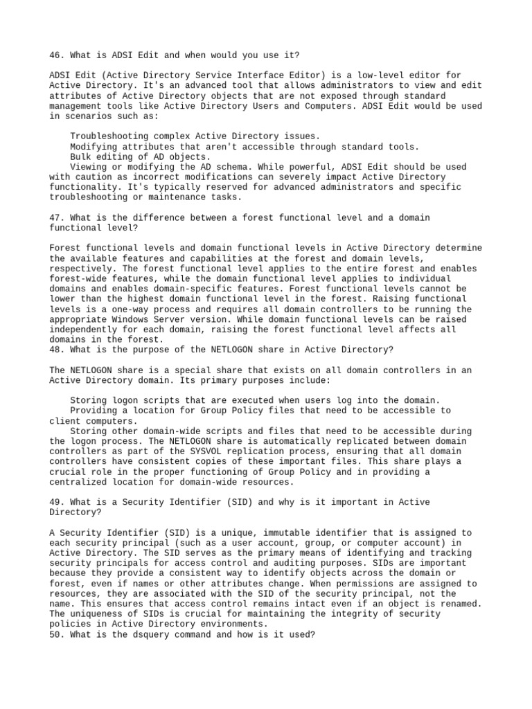 What Is ADSI Edit and When Woul | PDF | Active Directory | Group Policy