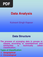 Data Analysis: Kulwant Singh Kapoor