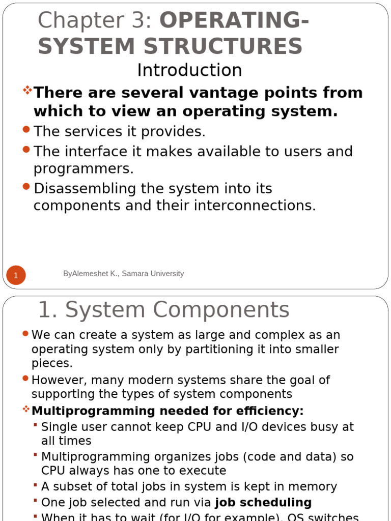Chapter 3 Os Structure | PDF | Operating System | Process (Computing)