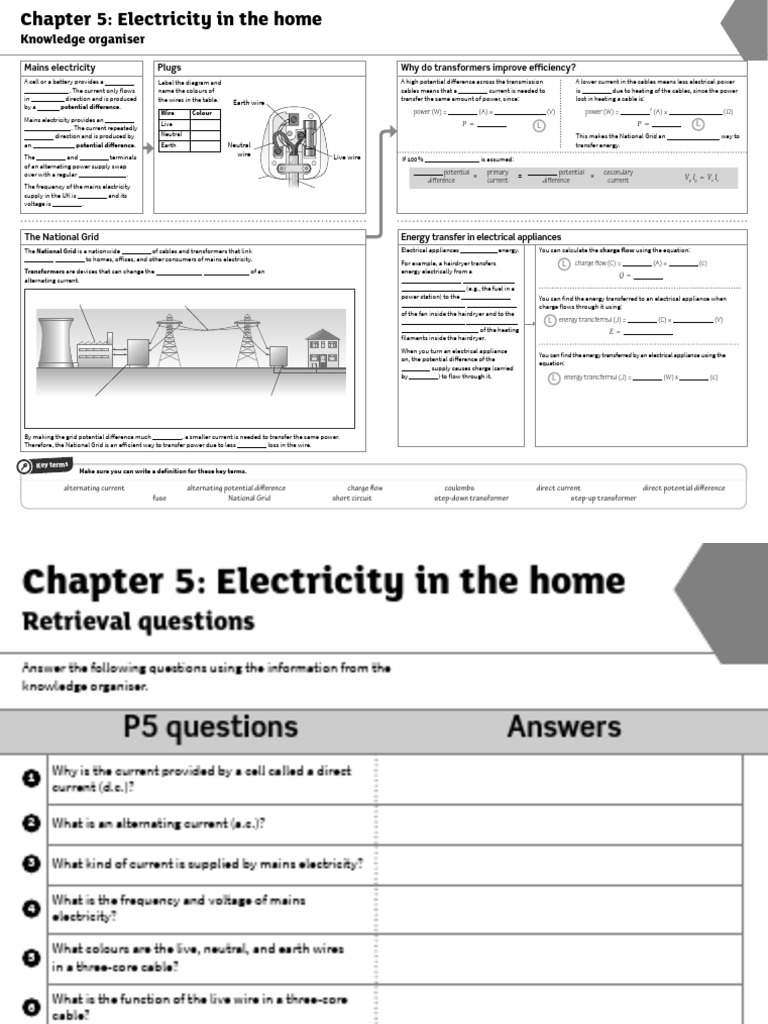 GCSE Definition of Alternating Current | PDF | Mains Electricity ...