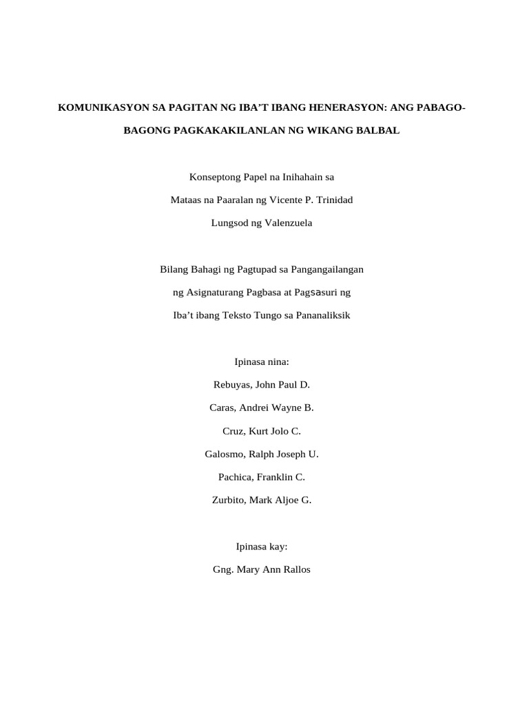 Konseptong Papel4 | PDF