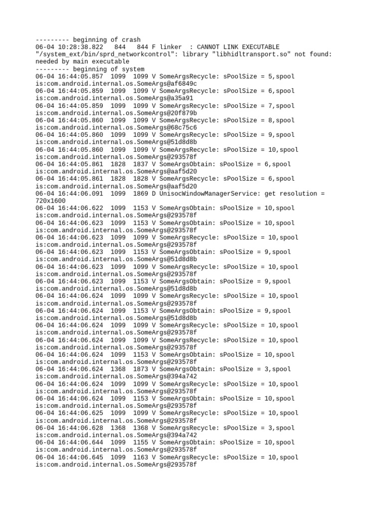Android Crash Log Analysis | PDF | Information Technology | Application ...