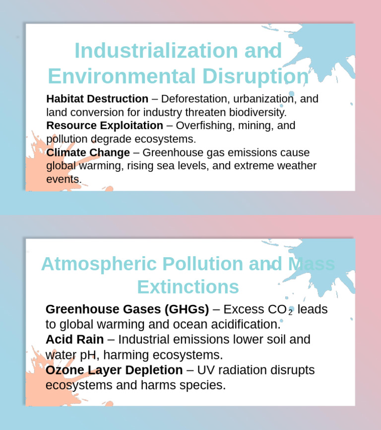 Industrialization and Environmental Disruptionpolllution | PDF