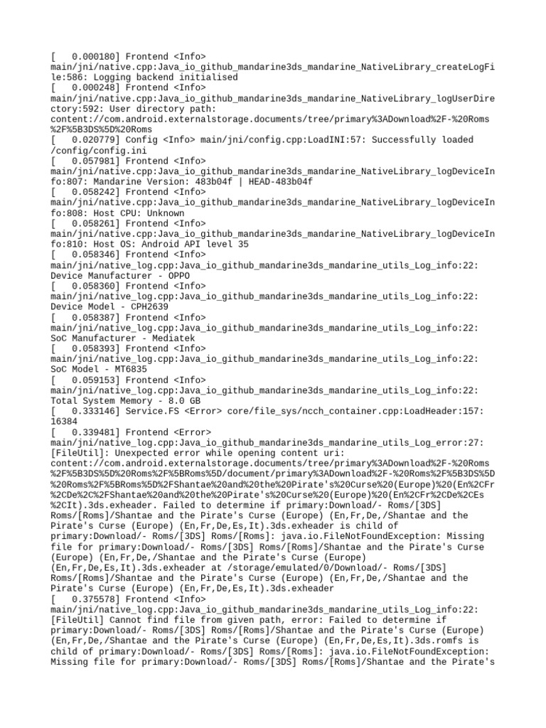 3DS ROM Loading Errors on Android | PDF | Read Only Memory | Office ...