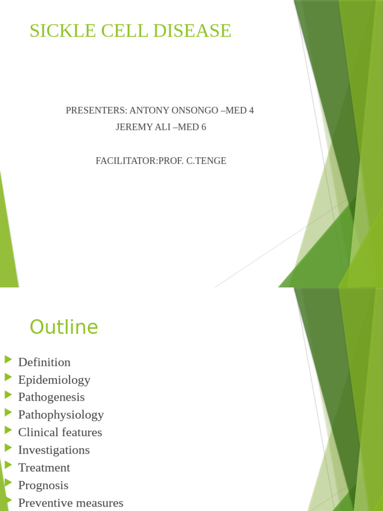 Understanding Sickle Cell Disease Overview | PDF | Hemoglobin | Medical ...