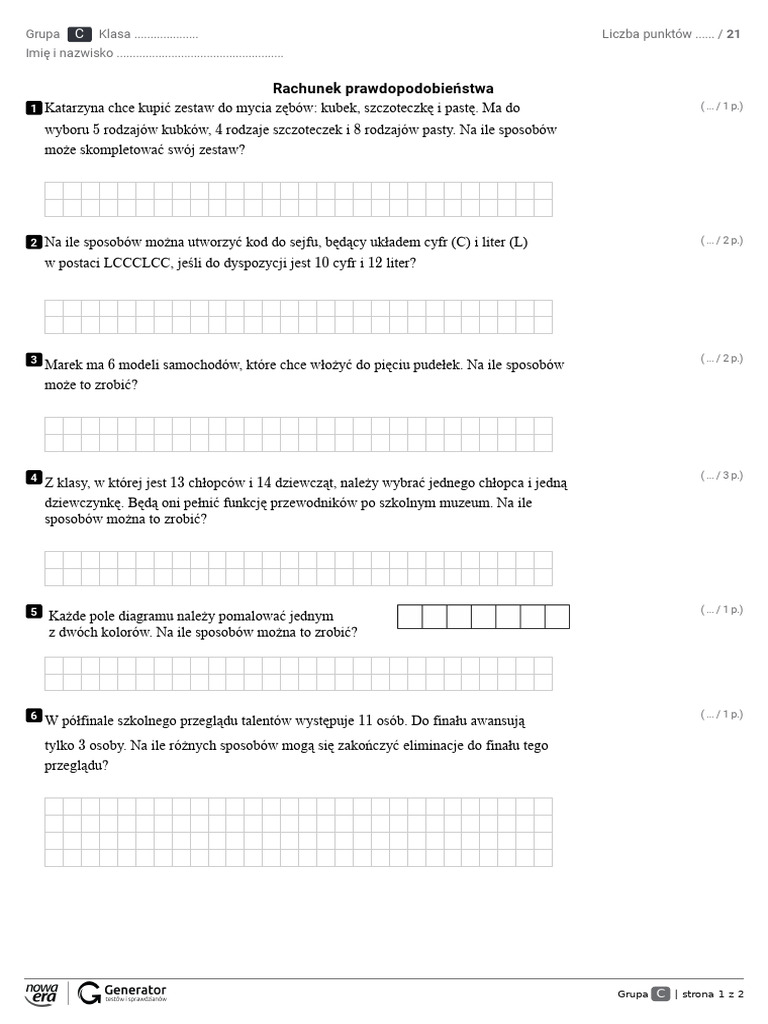Rachunek Prawdopodobieństwa | PDF