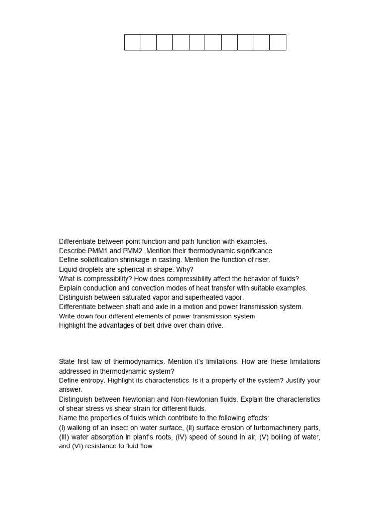 Basic Mechanical Engineering Exam 2023-24 | PDF | Heat | Heat Transfer