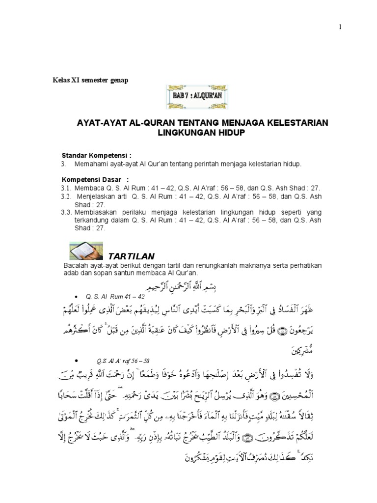 Materi PAI Kelas XI Sem 4 PDF