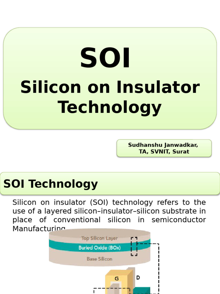 Overview of Silicon on Insulator (SOI) Technology | PDF | Mosfet ...