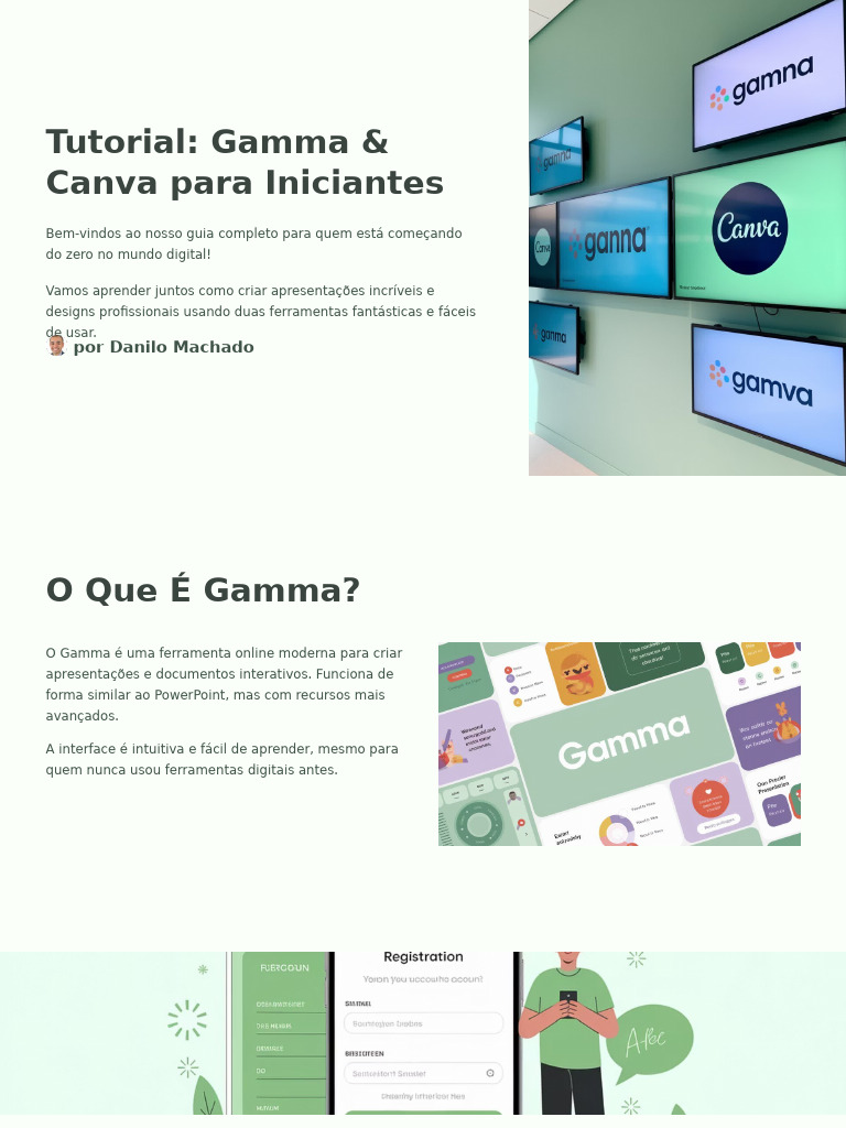 Tutorial: Gamma e Canva para Iniciantes | PDF | Facebook | Internet