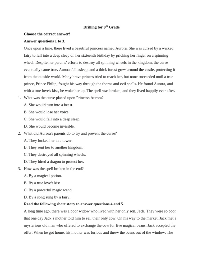 TEXT-Drilling For 9th Grade | PDF | Komodo Dragon | Dolphin