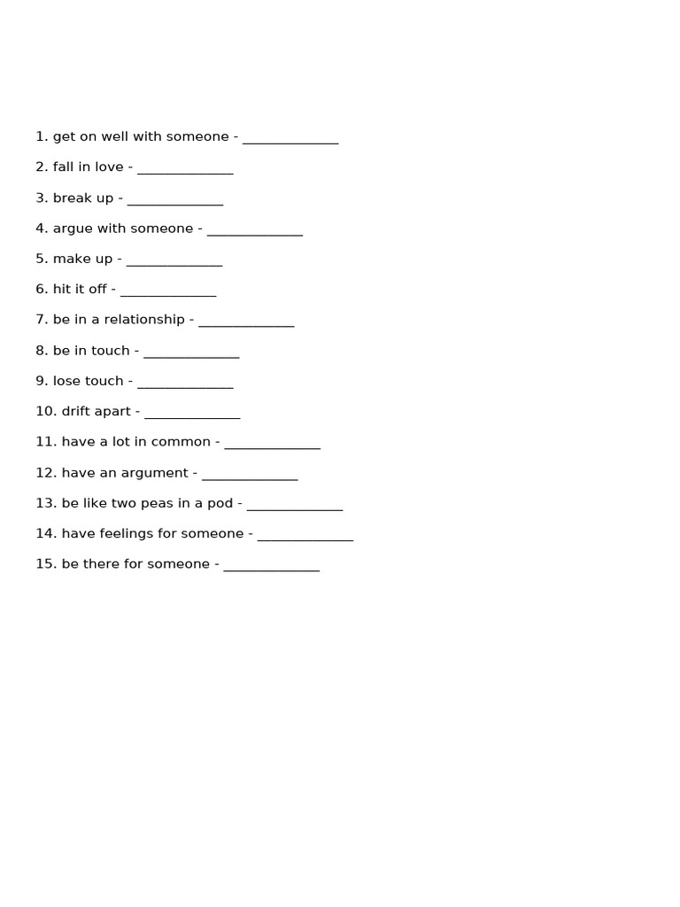 Relationships B1 Activities | PDF | Chess Theory | Chess