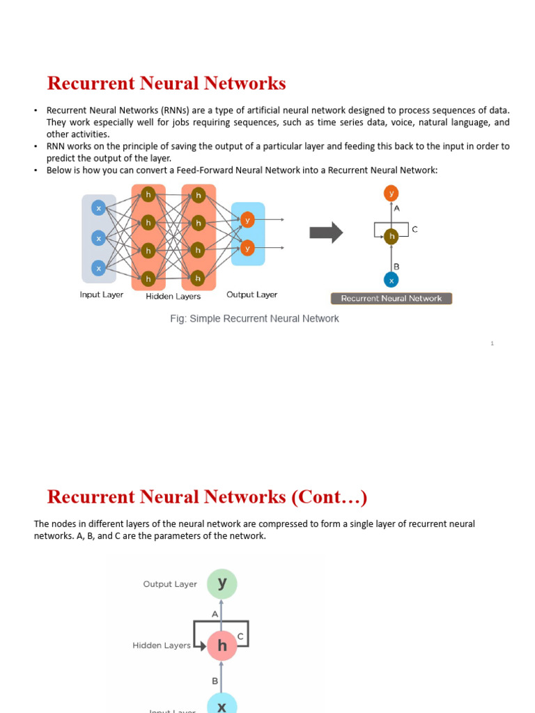 Overview of Recurrent Neural Networks | PDF | Statistical ...
