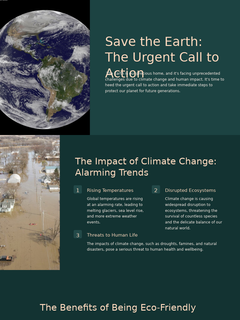 Urgent Actions to Save Our Planet | PDF | Climate Change | Sustainability