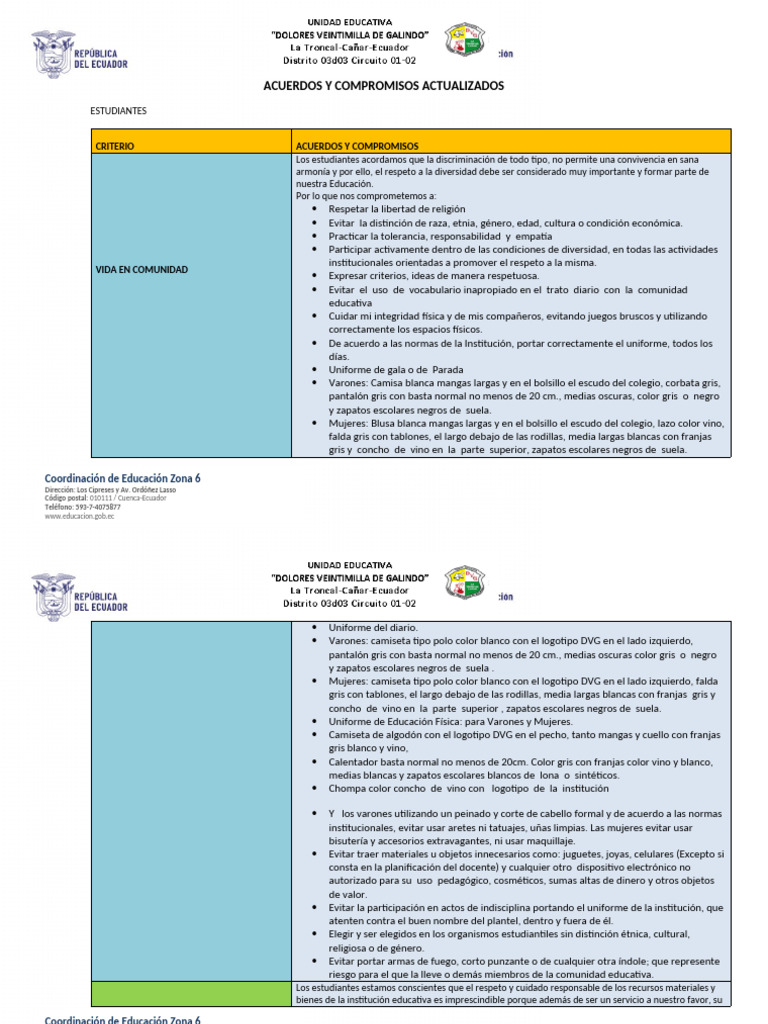 Acuerdos y Compromisos | PDF | Sustentabilidad