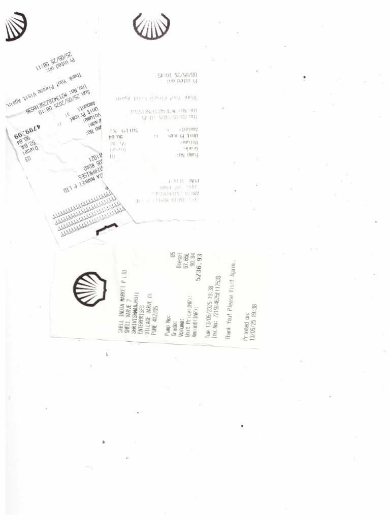 May Receipts Images PDF