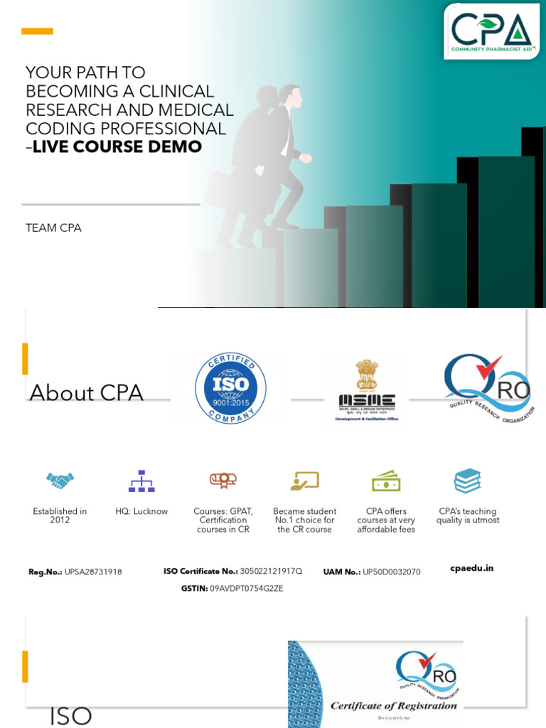 Cpa Clinical Research Brochure | PDF | Pharmacovigilance | Clinical Trial