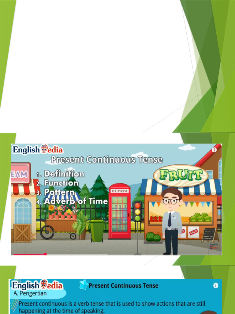 Power Point Present Continuous Tense - PPTX (Autosaved) | PDF