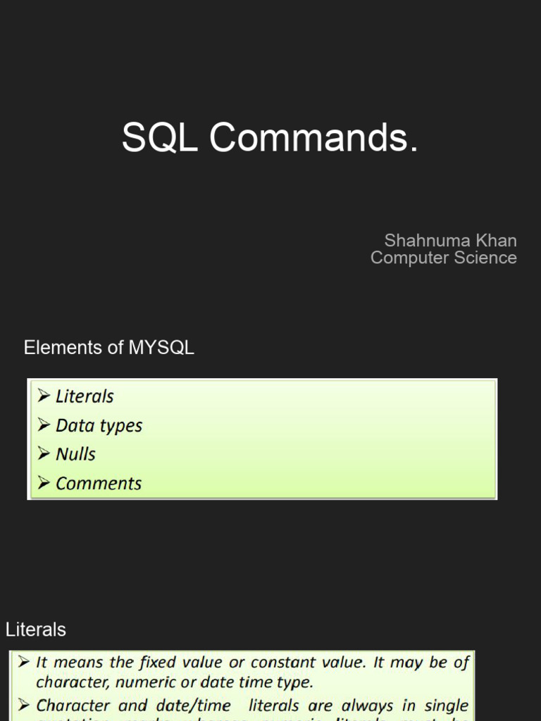 SQL Copy Command Overview | PDF
