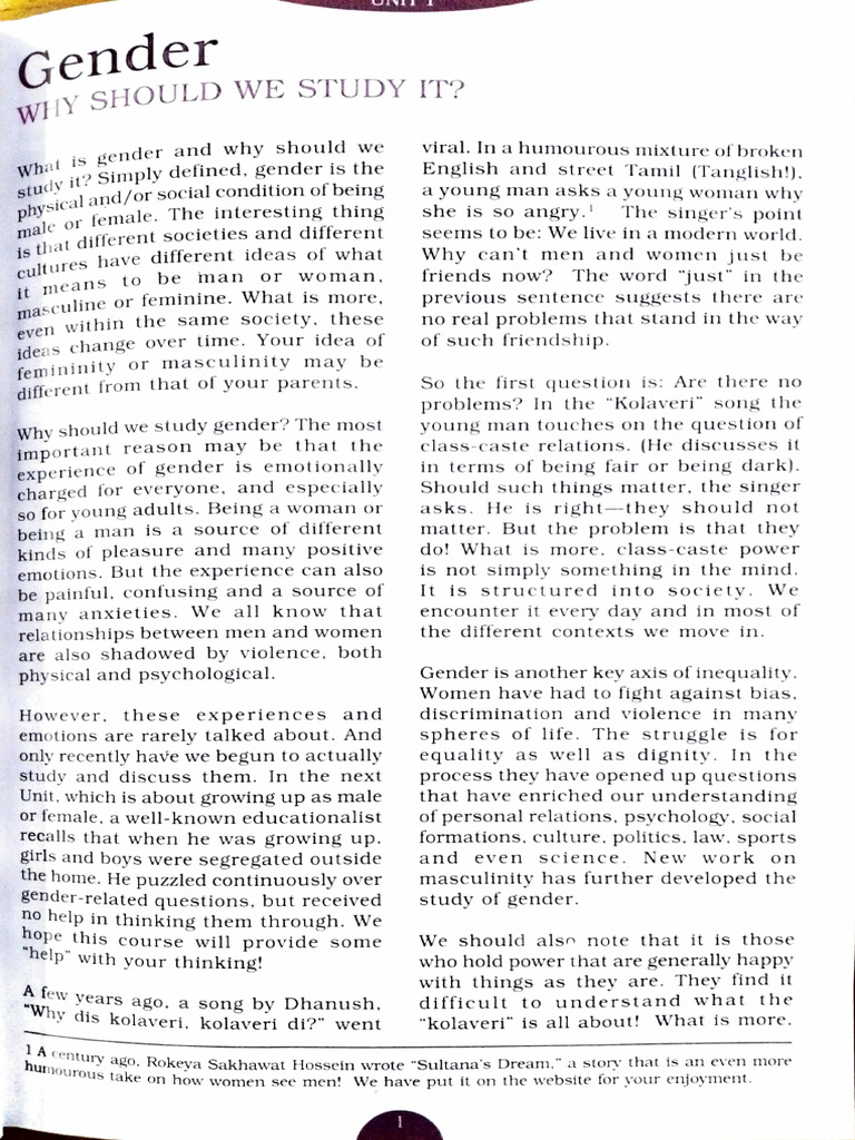 Understanding Gender Dynamics Today | PDF | Gender | Gender Studies