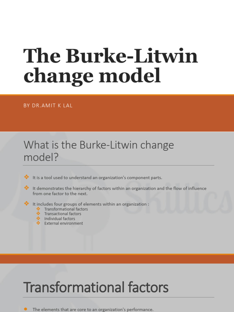 Burke-Litwin Change Model Overview | PDF