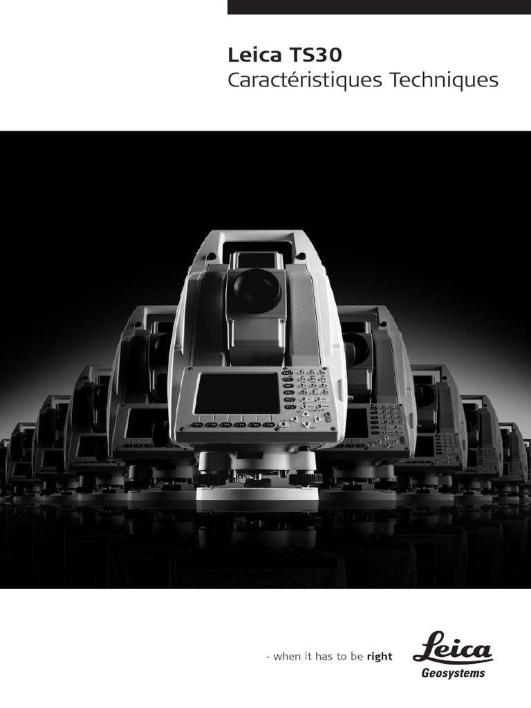 Caractéristiques du Leica TS30 | PDF | Système de positionnement global