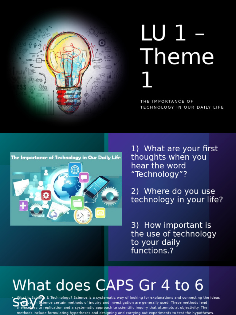 LU 1 Theme 1 | PDF | Learning | Science