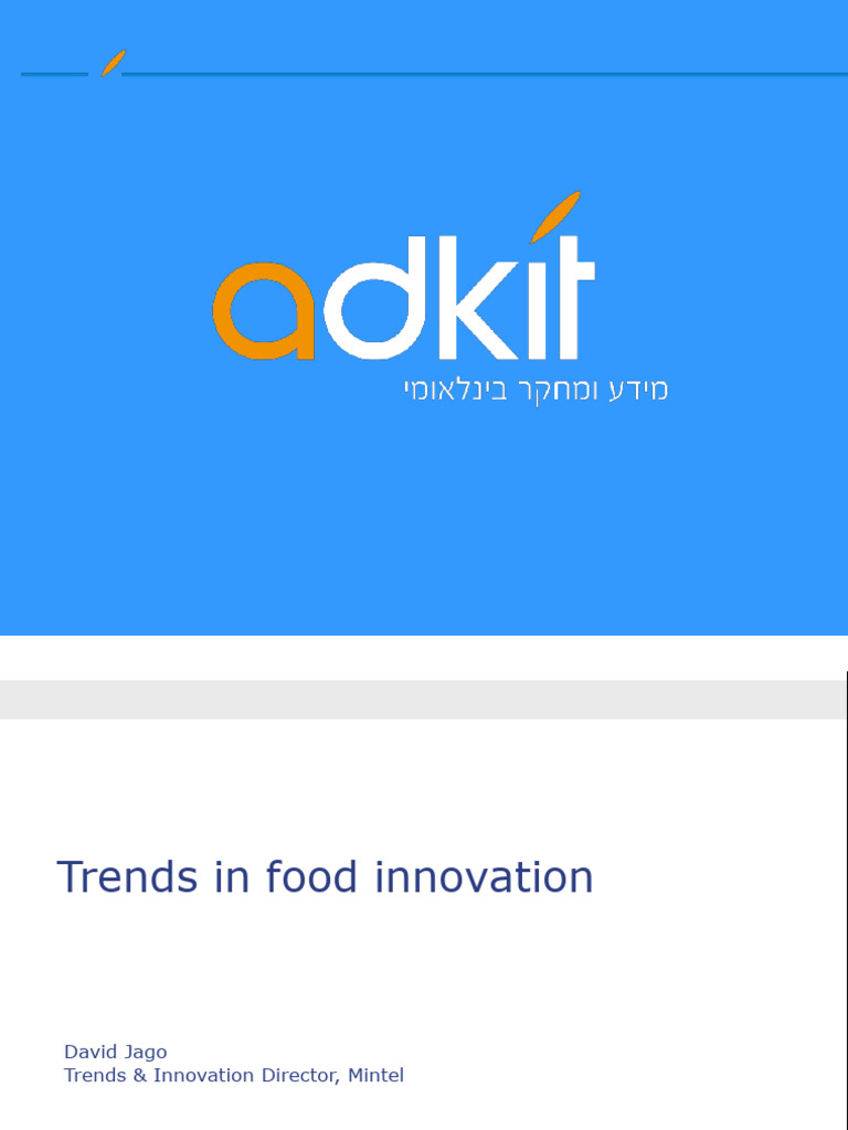 5.trends in Food Innovation | PDF | Foods | Taste