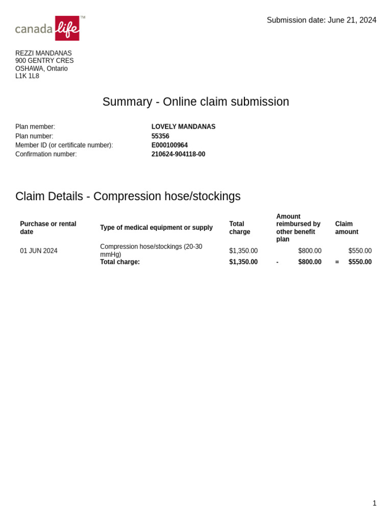 Online Claim Submission for Compression Stockings | PDF | Health Care