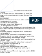 Enamel Fluorosis in Primary Teeth, Pedodontics, by Me