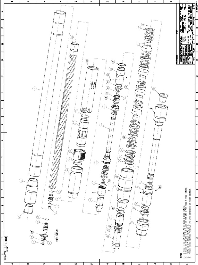 Assembly Chart 475M Thru 1125M Motors. | PDF