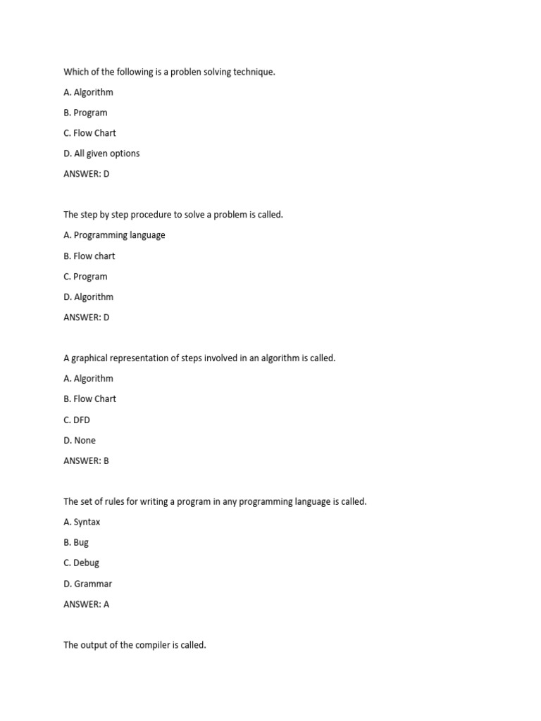 Comp A I | PDF | Computer Program | Programming