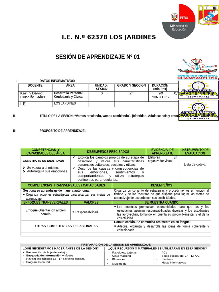 Identidad y emociones en adolescentes | PDF | Aprendizaje | Las emociones