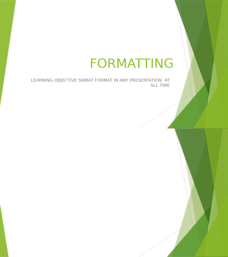 FORMATTING | PDF