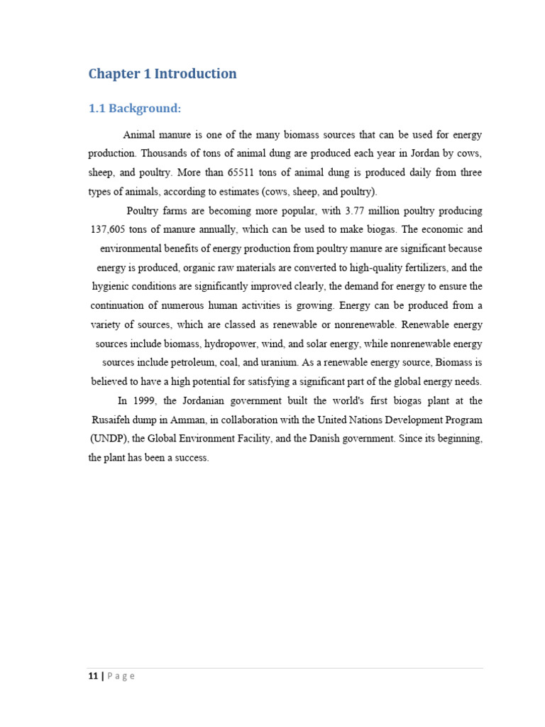 Biogas Production from Poultry Manure | PDF | Anaerobic Digestion | Biogas