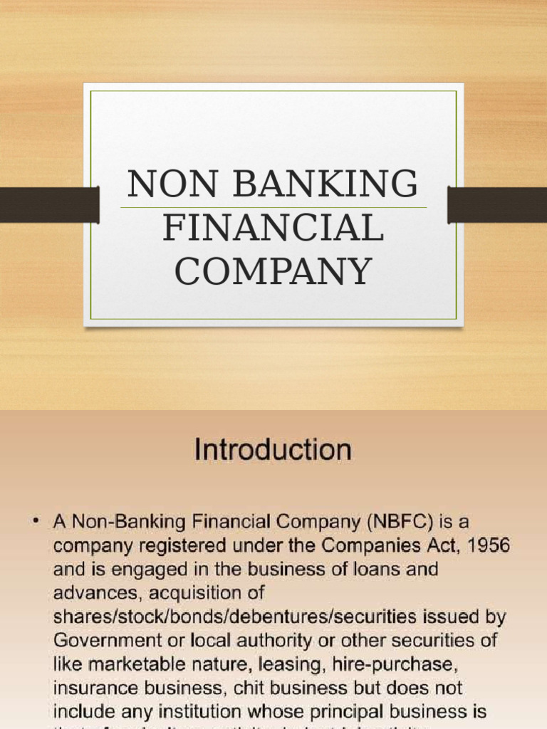 NBFC | PDF