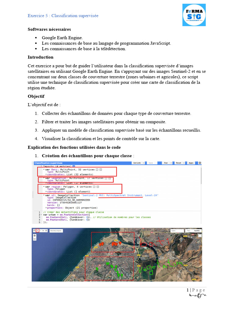 Classification supervisée avec QGIS | PDF