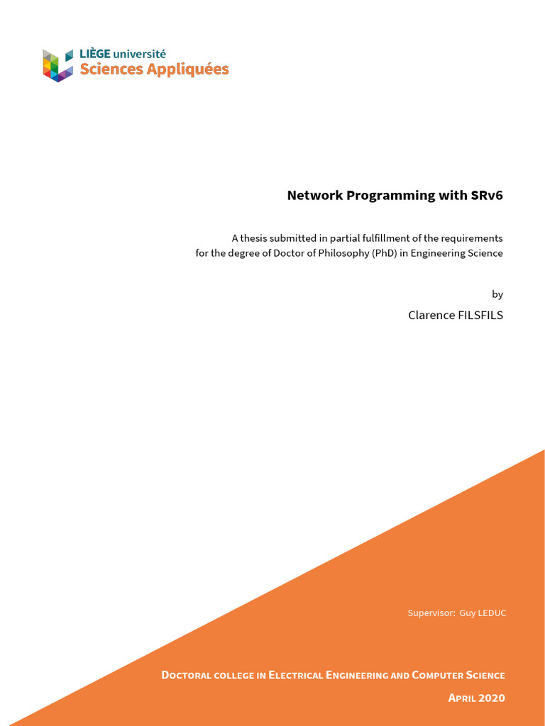Programmation Réseau avec SRv6 | PDF | Mise en réseau | Commutation d ...