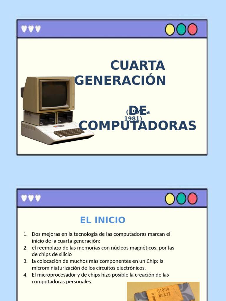 Cuarta Generación de Computadoras | PDF | Circuito integrado ...