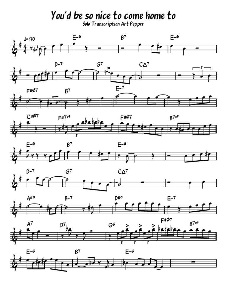You'd Be So Nice To Come Home To | PDF