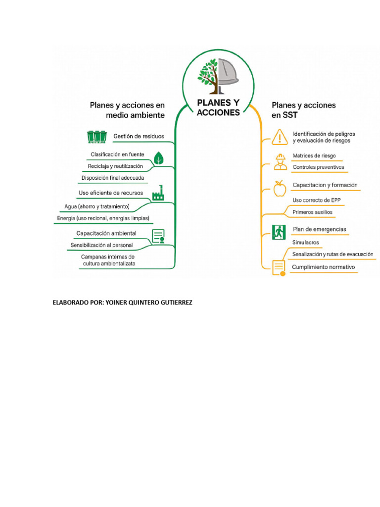 Mapa Mental Respecto A Los Planes y Acciones Establecidos en Medio | PDF
