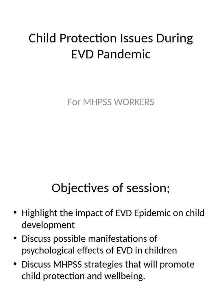 Child Protection Issues During EVD Epidemic | PDF | Child Protection ...