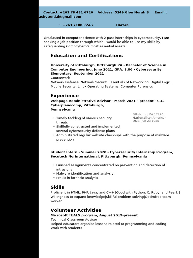 Computer Science Example | PDF