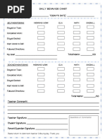 Daily Behavior Report Template | PDF