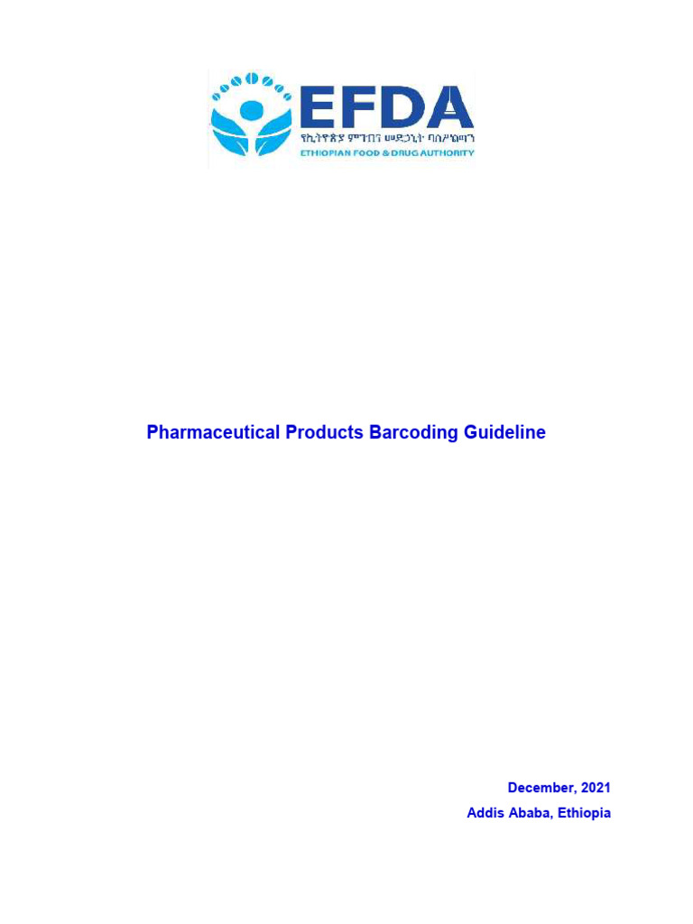 Pharmaceutical Products Barcoding Guideline | PDF | Barcode | Radio ...