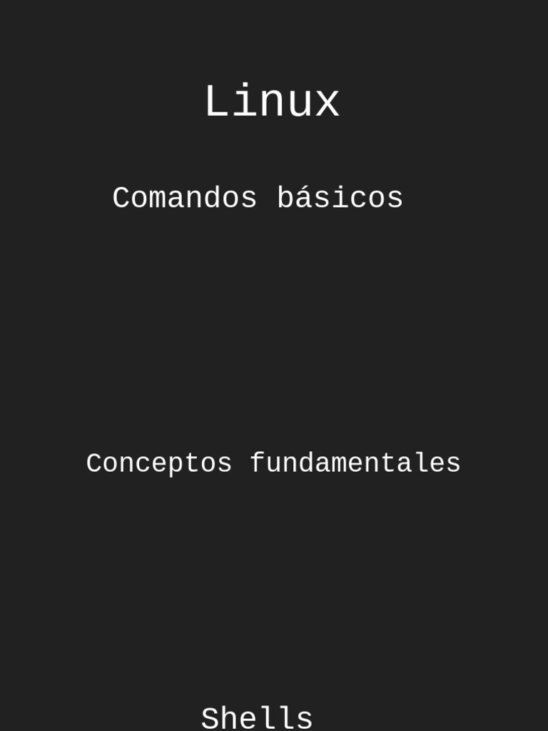 Introducción a Shell en Linux | PDF | Interfaz de línea de comando ...
